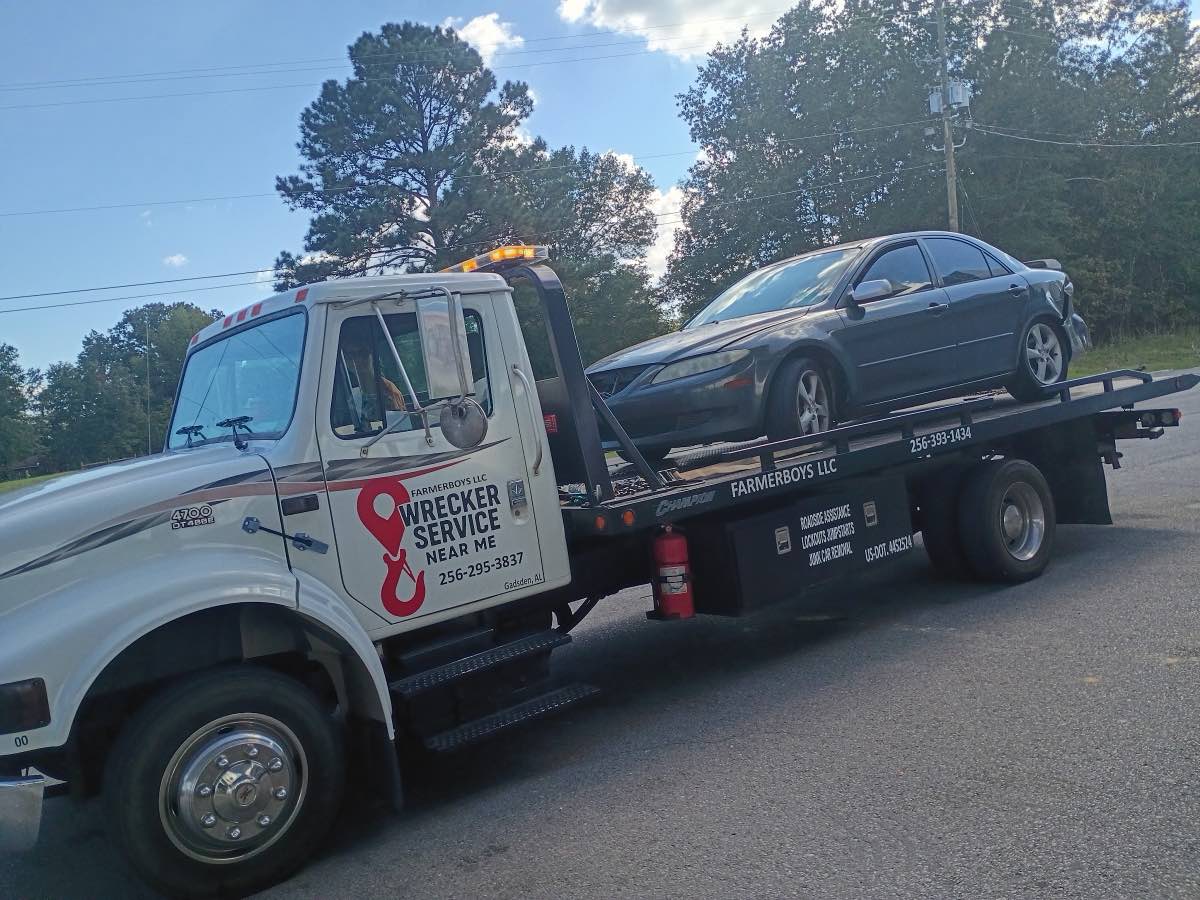 Farmerboys LLC mobile truck repair and towing work photo